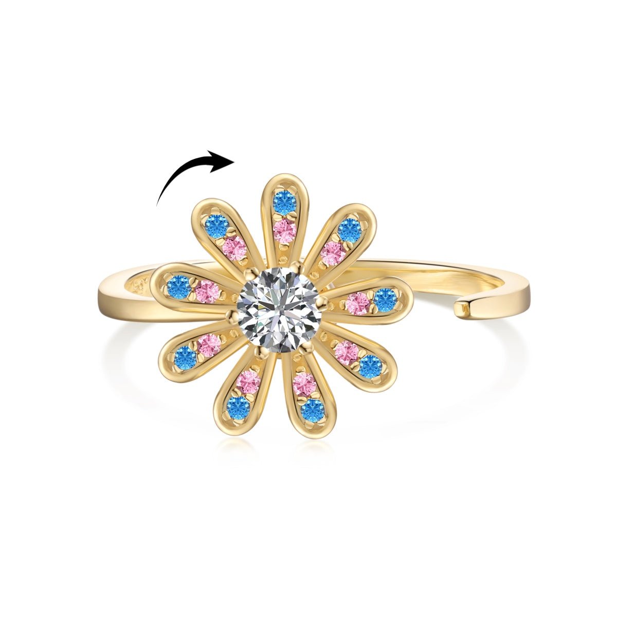 Fleur Spinner Ring-Nabiva